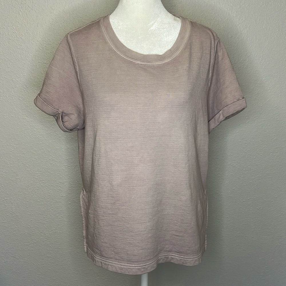 Athleta Short Sleeve Cotton TShirt Pink Size Small